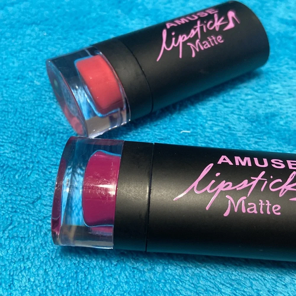 Amuse Matte Lipstick pair